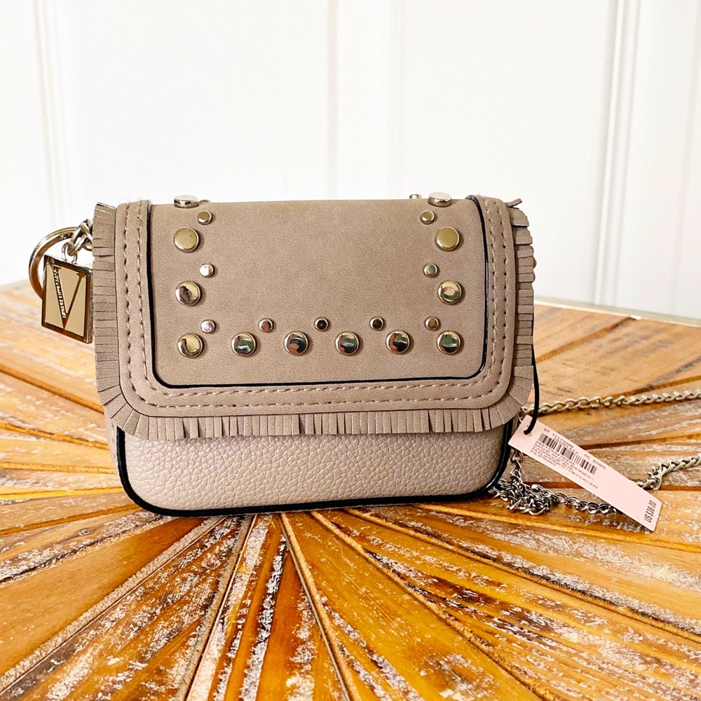 Last one! NWT Victoria’s Secret Gray Studded Micro Bag